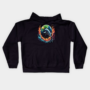 Dolphin Earth Day Kids Hoodie